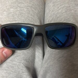 Costa Black Sunglasses with Blue Lenses
